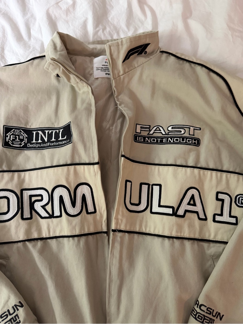 Formula 1® Beige Racing Jacket - Picture 2 of 8